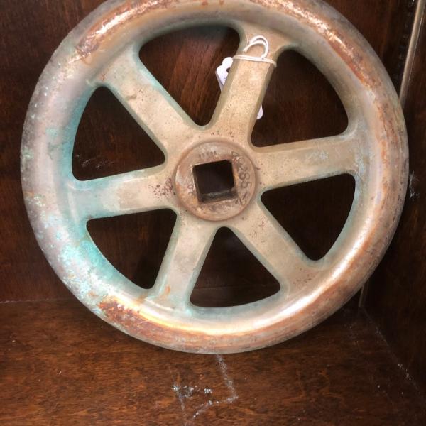 Photo of Vintage Bronze Chrome Wheel 10" Steampunk 