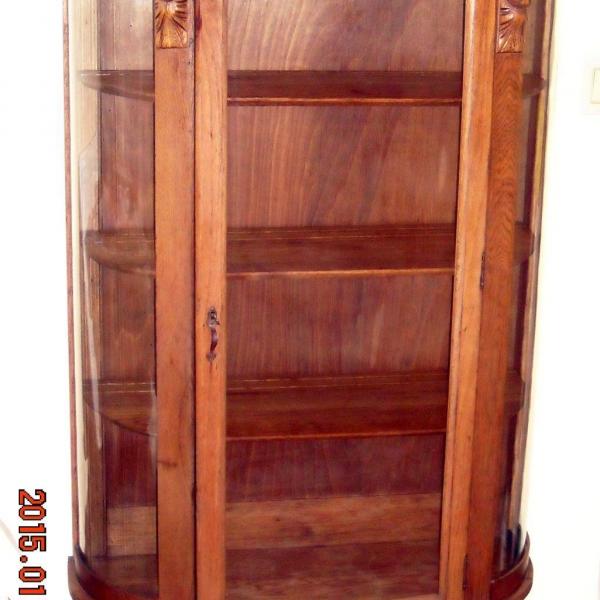 Photo of Antique Oak Claw Footed Hutch 