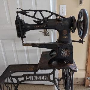 Photo of Antique Singer sewing machine