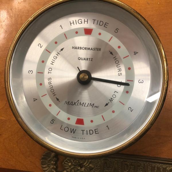 Photo of Vintage Tide Clock and Barometer Nautical