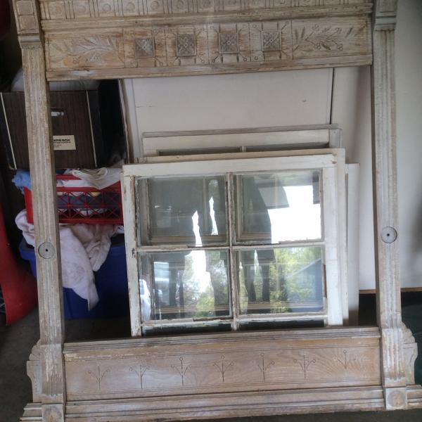 Photo of Old windows and mantel