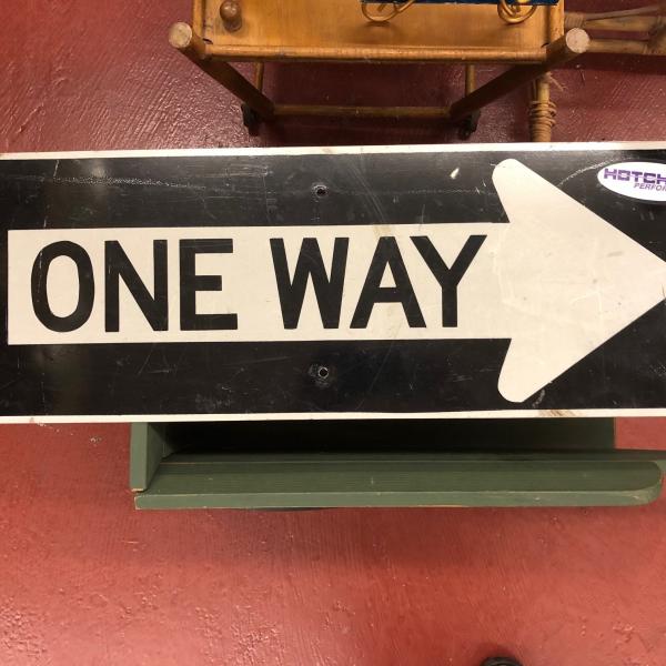 Photo of Vintage ONE WAY Street Sign