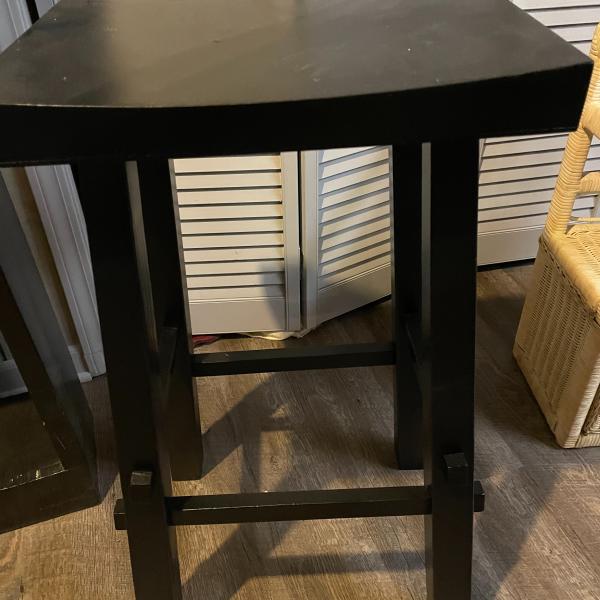 Photo of Black Wooden Bar/Counter Stool