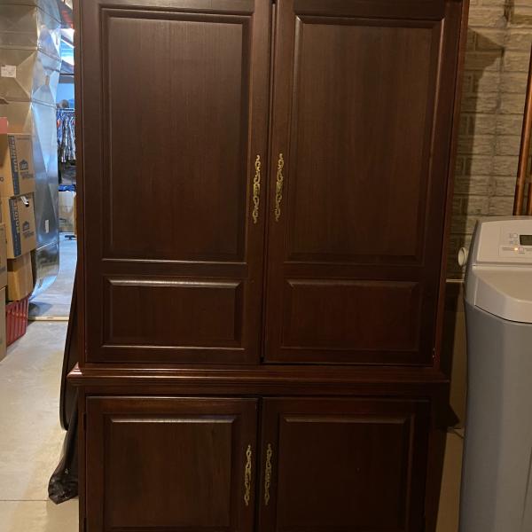 Photo of Cherry Armoire (TV/Entertainment cabinet)