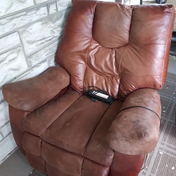 Photo of Recliner Chair with electric footrest. 