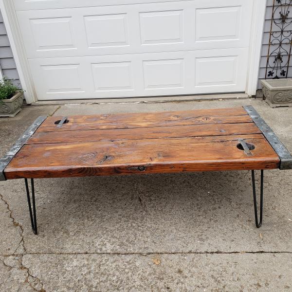 Photo of WWII Liberty Ship Hatch Door Coffee Table