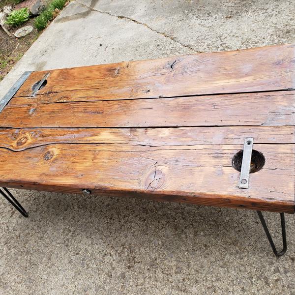 Photo of WWII Liberty Ship Hatch Door Coffee Table