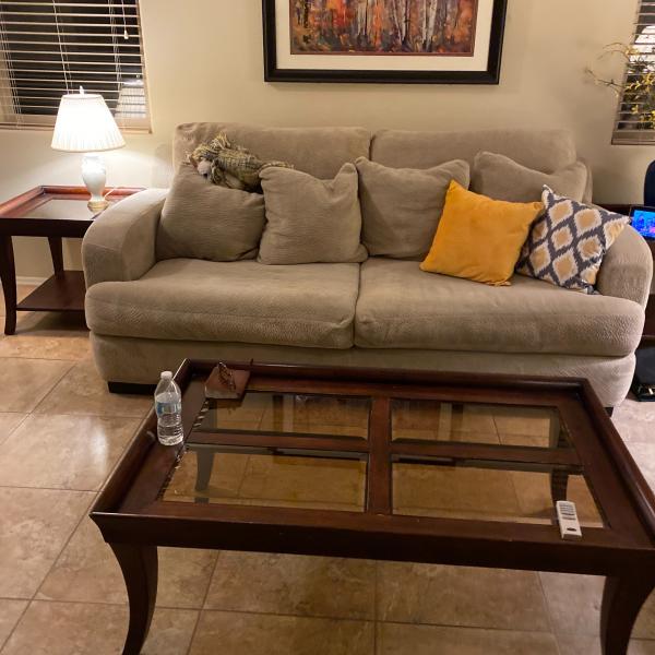 Photo of Couch and tables 