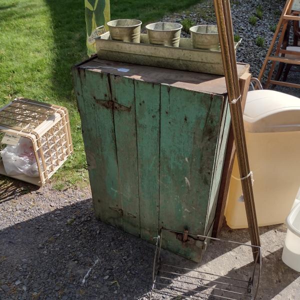 Photo of Green Primitive Cabinet