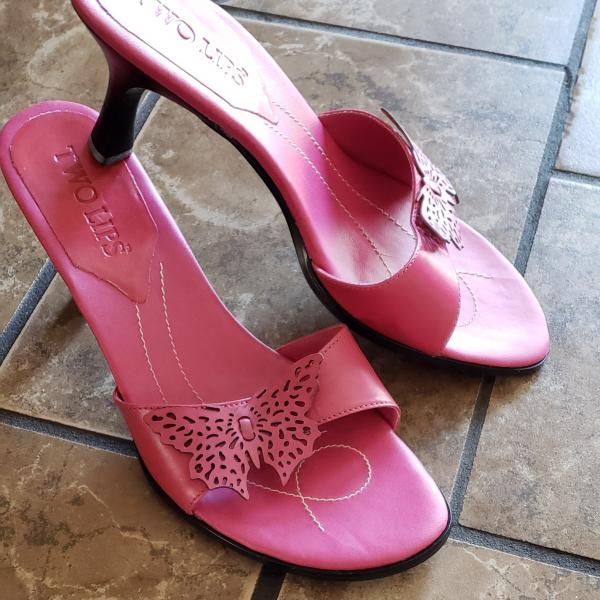 Photo of Leather Butterfly Sandals  sz 8.5 