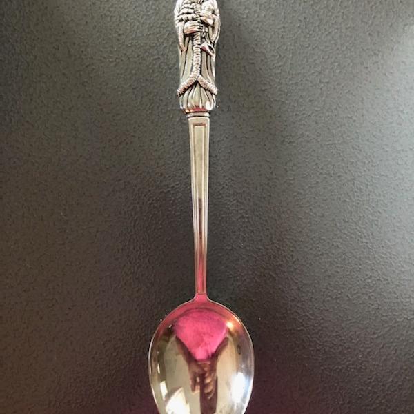 Photo of Godinger Large Silver Plated Holiday Serving Spoon Father Christmas Santa 12" 