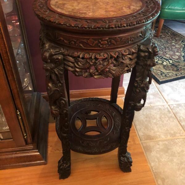 Photo of Asian Highly Carved Stand 