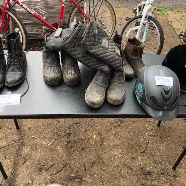 Photo of Equestrian boots and helmets