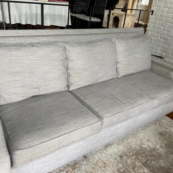 Photo of Heather gray long couch
