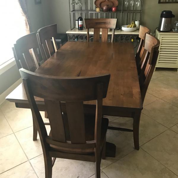 Photo of Dining Room table and chairs