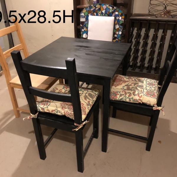 Photo of Ikea 28” square dining table with 4 chairs