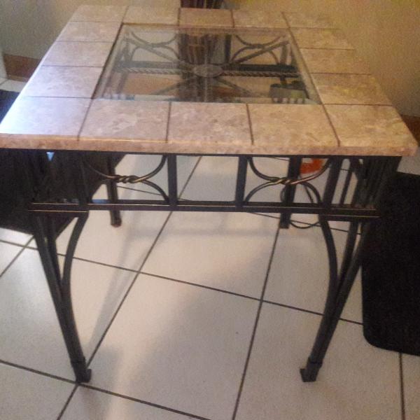 Photo of Glass top end table