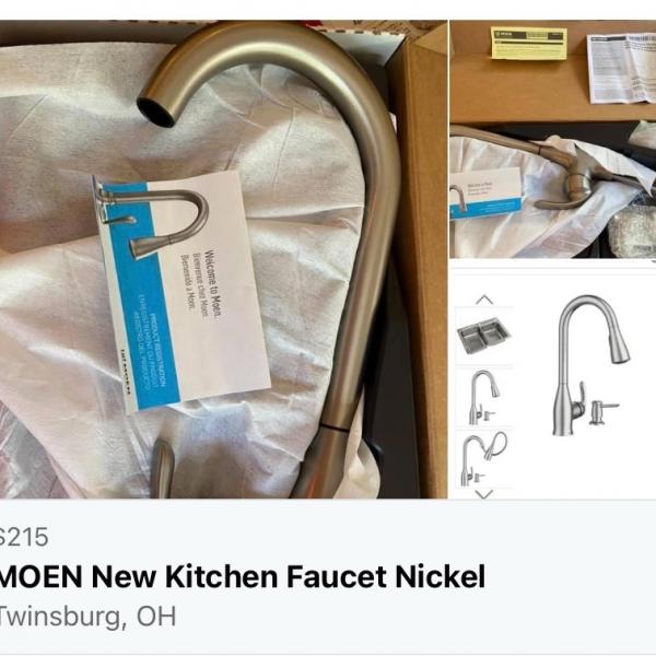 Photo of New MOEN Kitchen Faucet 