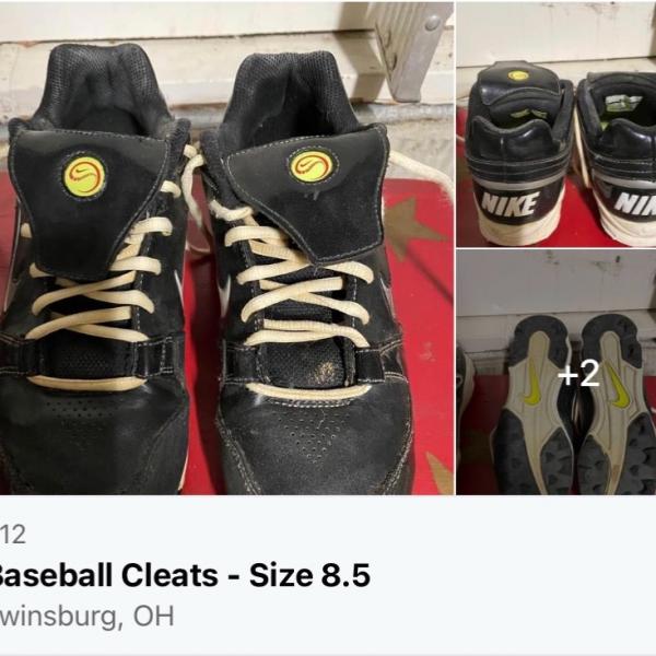 Photo of Men’s Baseball Cleats Size 8.5