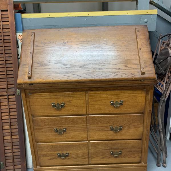 Photo of Vintage oak dresser/Desk ! 973-600-3177