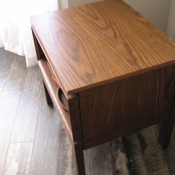 Photo of Oak End Table, Oak Chair