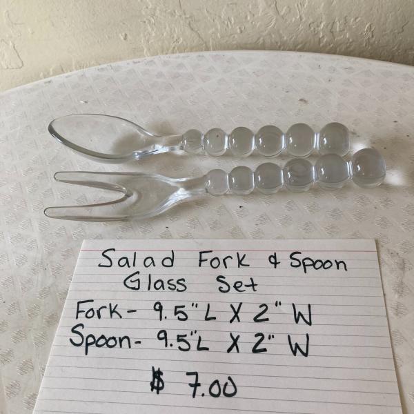 Photo of Salad Glass Fork and Spoon Set