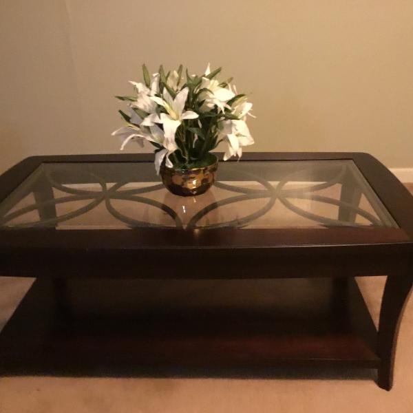 Photo of Annandale Rectangular Glass Coffee Table .