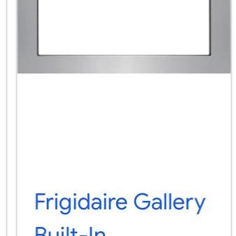 Photo of Frigidaire built-in microwave and trim kit