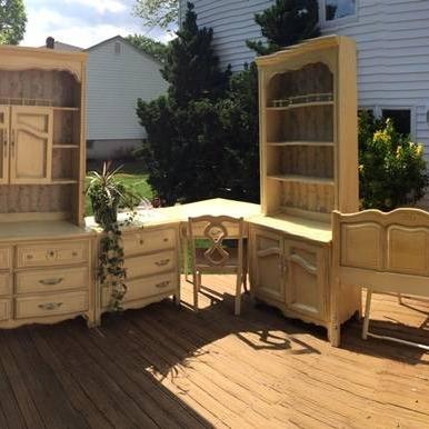 Photo of 9 Piece Vintage French Provincial bedroom set