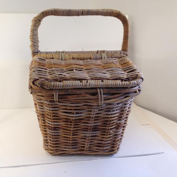 Photo of Vintage Extra Large Rattan / Wicker Picnic Basket