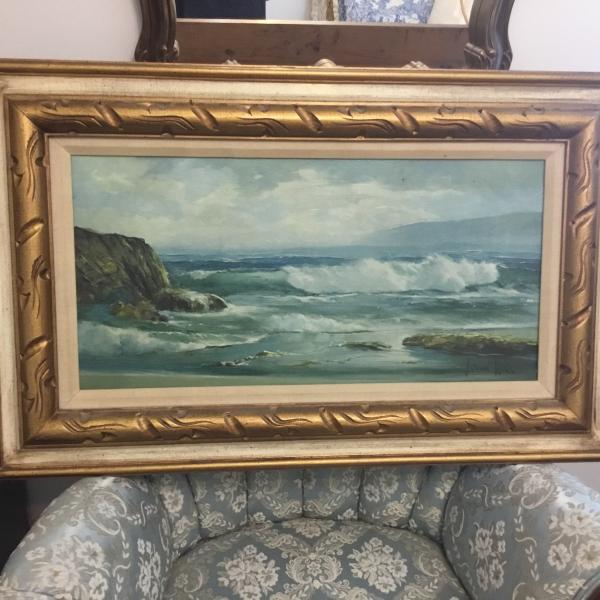 Photo of Oil Painting of ocean