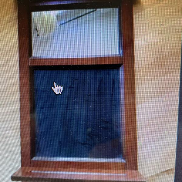 Photo of Mirror and Chalkboard Wall Shelf with 3 Hooks. You want it you need it.