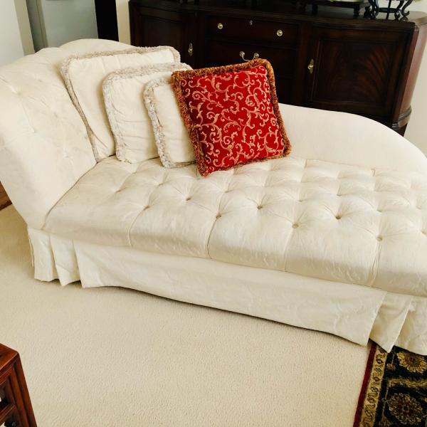 Photo of Hecht's white chaise