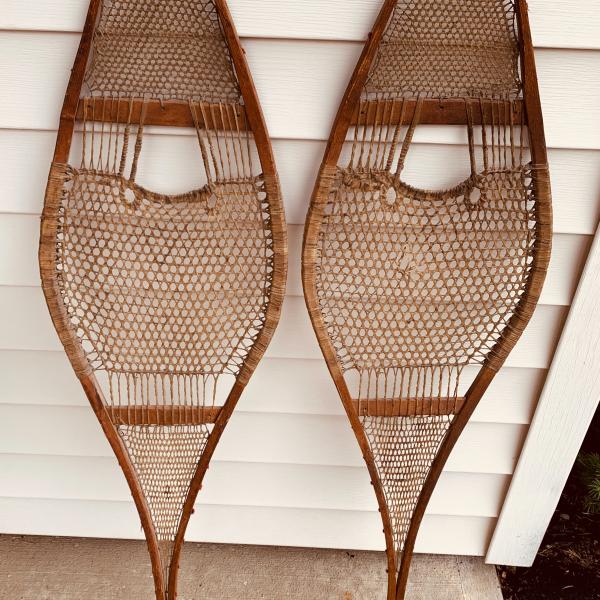 Photo of antique Native American snowshoes