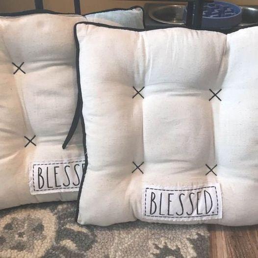 Photo of Set of 2 barstool seat cushions