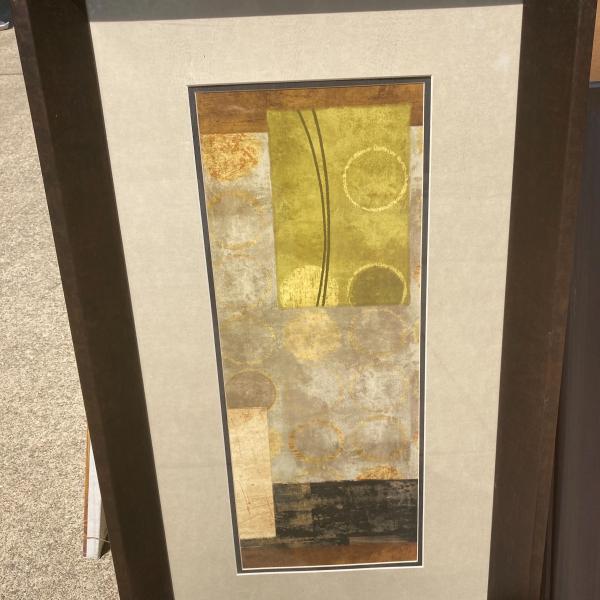 Photo of Abstract Artwork - Greens, Beiges, Browns