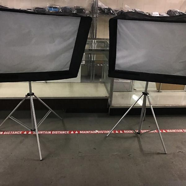 Photo of 2 chimera soft boxes with stands 