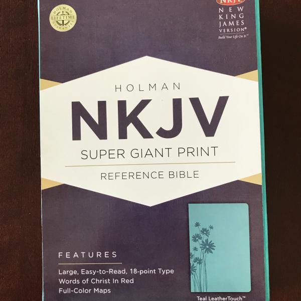 Photo of Super Giant Print NKJV Indexed Reference Bible 