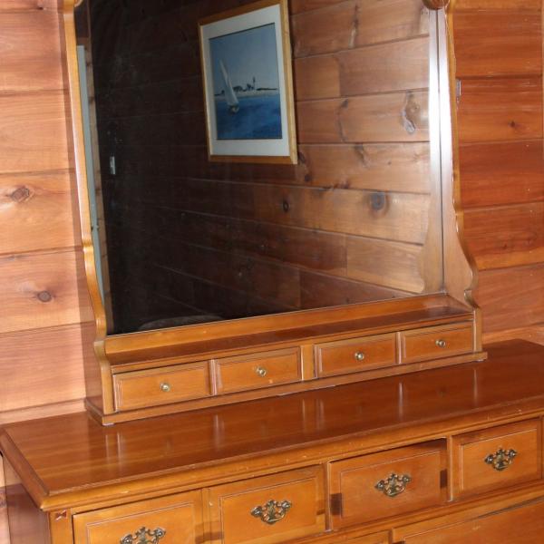 Photo of Maple Dresser with Mirror