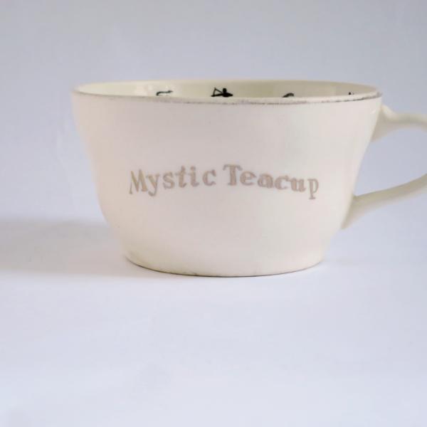 Photo of True Vintage 1940s "Mystic Teacup" Fortune Telling Tea Cup Halloween Fun