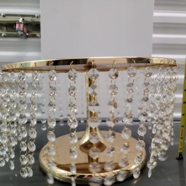 Photo of Gold and Crystal cake stands