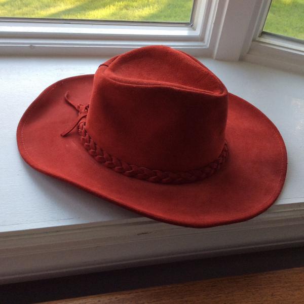 Photo of Red suede Henschel hat