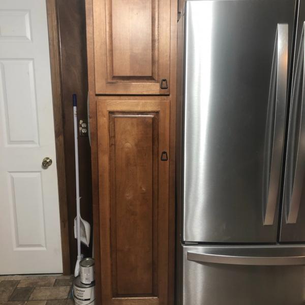 Photo of New barely used cabinets & island 