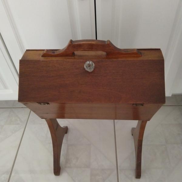 Photo of Old-fashioned sewing box