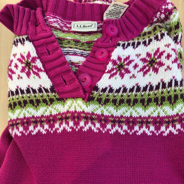 Photo of Girls LL Bean Fair Isle Sweater
