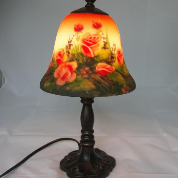 Photo of 14 1/2" REVERSE PAINTED TABLE LAMP