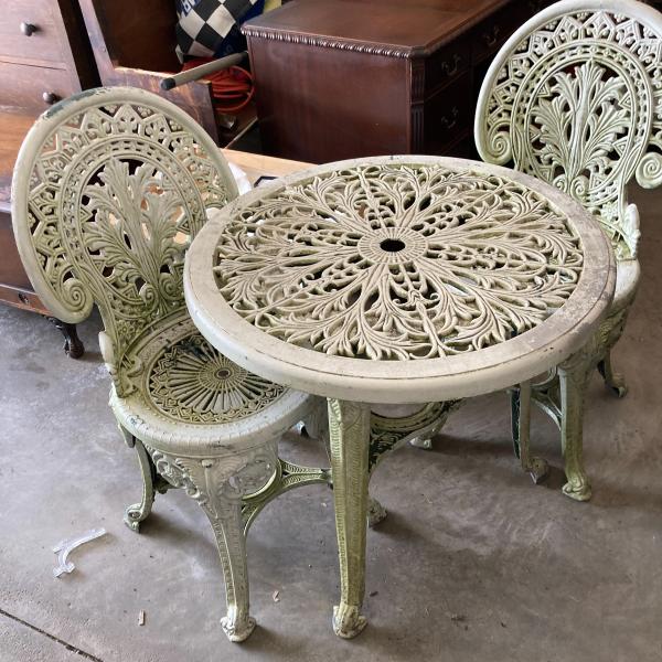 Photo of 3 Piece Decorative Patio Table & Chairs