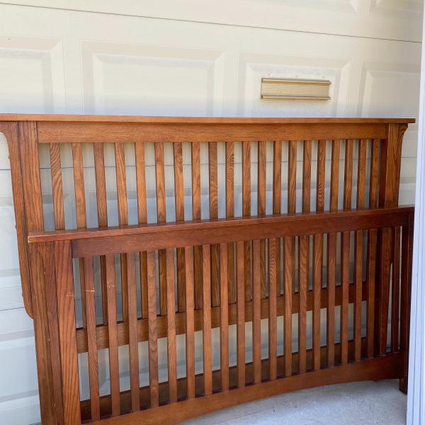Photo of Mission style bed frame