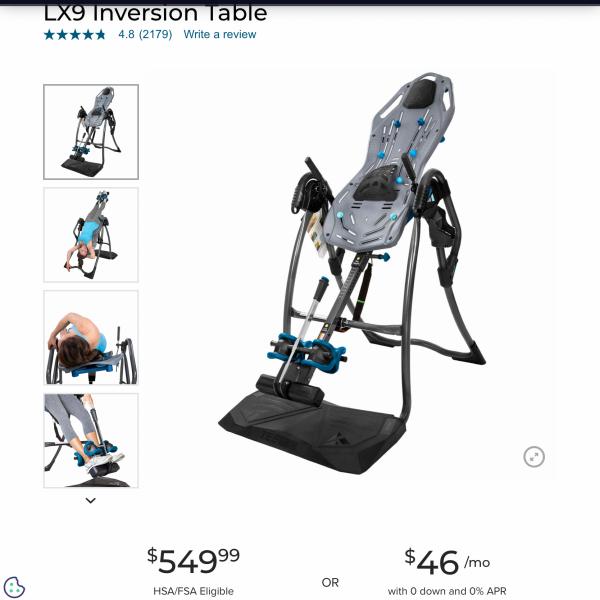 Photo of Teeter inversion table