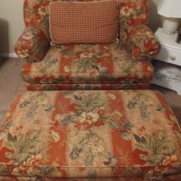 Photo of CHAIR AND A HALF  WITH OTTOMAN